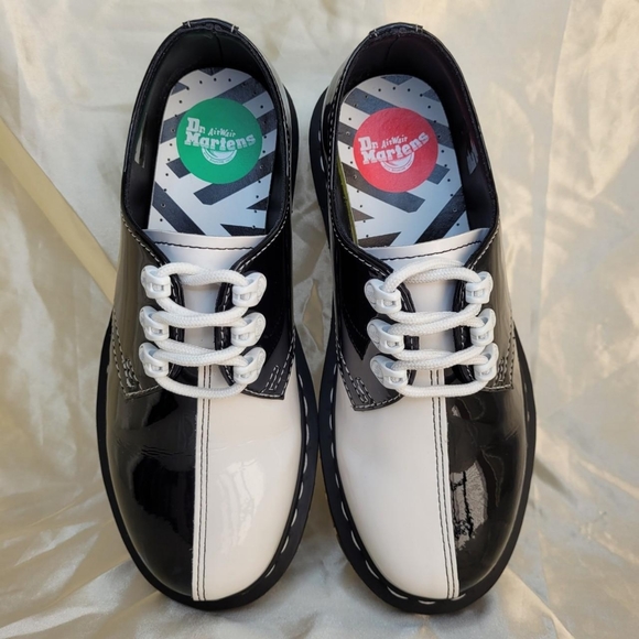 Dr. Martens Tolyo 1461 black/white patent leather oxford shoes - Picture 5 of 8